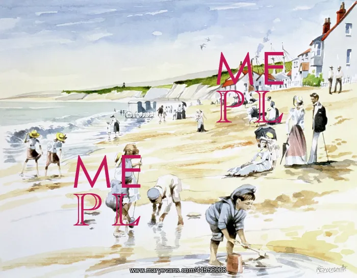: Seaside scene - Turn of the Century : Seaside scene - Turn of the Century