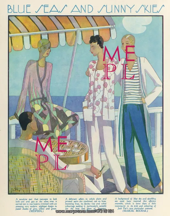 : SEASIDE SUITS, 1929 : SEASIDE SUITS, 1929