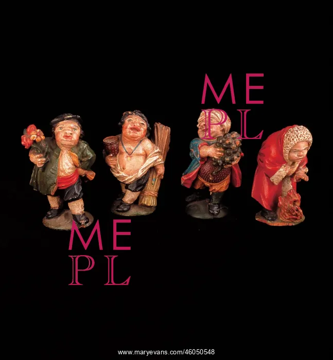 : Four seasons as grotesque figures : Four seasons as grotesque figures