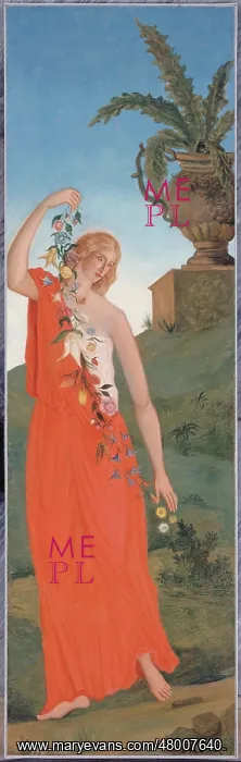 : The Four Seasons, Spring, by Paul Cezanne : The Four Seasons, Spring, by Paul Cezanne