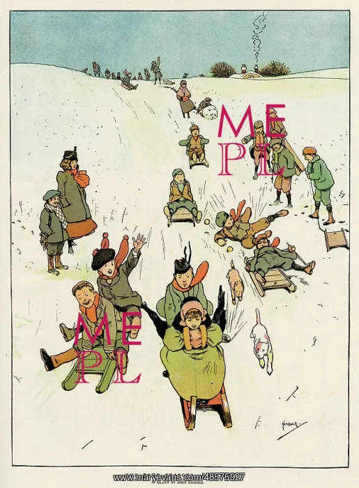 : The Four Seasons, Winter, by John Hassall : The Four Seasons, Winter, by John Hassall