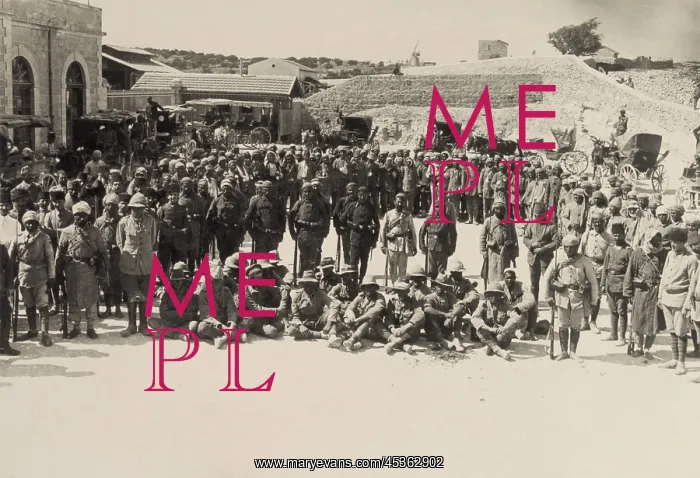  : Seated Australian POWs captured at Shellal in the