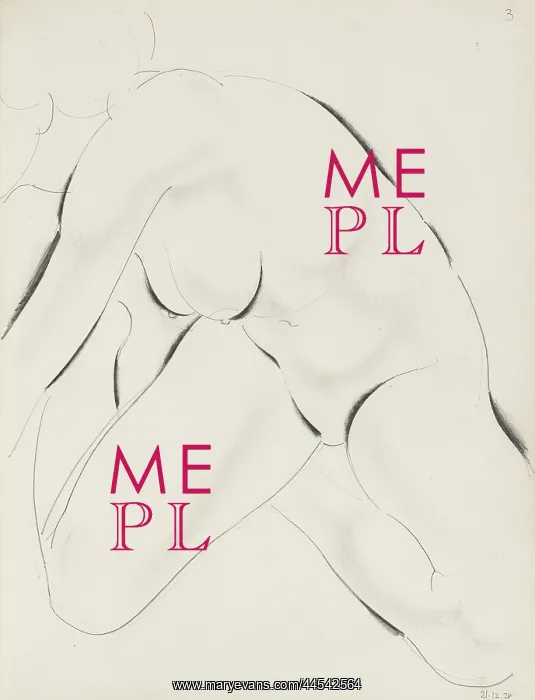 : Seated female nude leaning towards left : Seated female nude leaning towards left