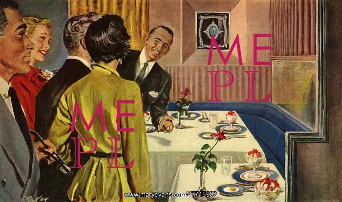 : Seated By Maitre d : Seated By Maitre d