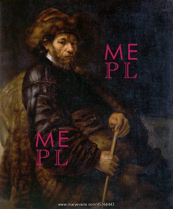 : A Seated Man with a Stick : A Seated Man with a Stick