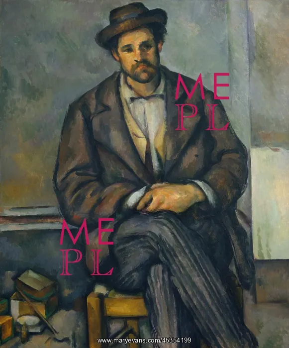 : Seated Peasant, by Paul Cezanne : Seated Peasant, by Paul Cezanne