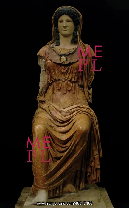 : Seated statue of Minerva : Seated statue of Minerva