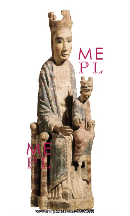 : Seated Virgin with Child. 12th-13th c. Polychromatic : Seated Virgin with Child. 12th-13th c. Polychromatic