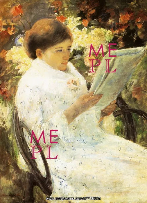  : Seated Woman Reading, by Cassatt