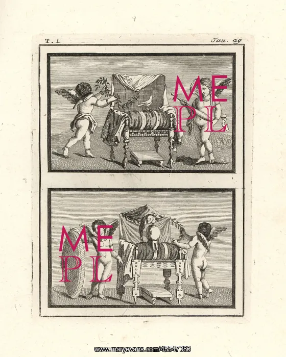 : Two seats for Venus and Mars found in Resina in 1748 : Two seats for Venus and Mars found in Resina in 1748