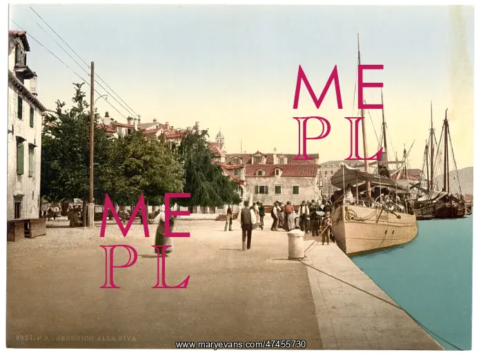  : Sebenico, the alla water front, Dalmatia, Austro-Hungary