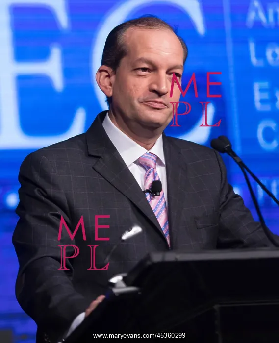 : US Sec. of Labor Alexander Acosta speaking at American : US Sec. of Labor Alexander Acosta speaking at American