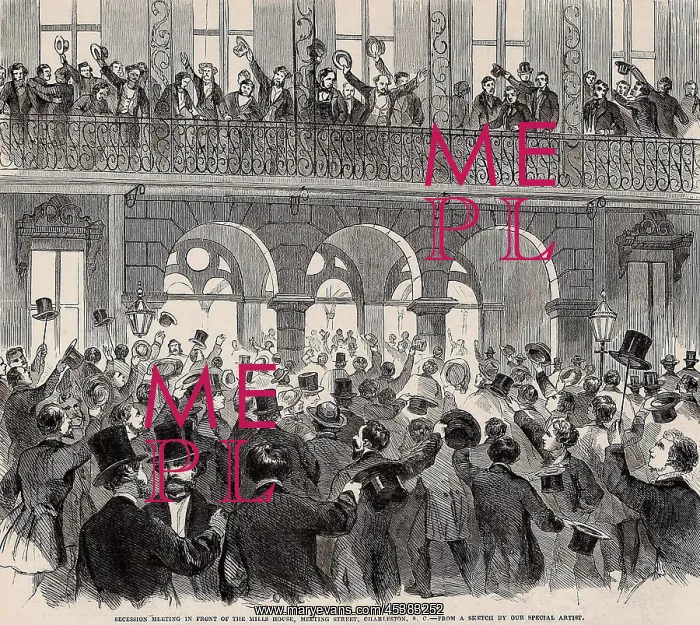 : Secession meeting in front of Mills House : Secession meeting in front of Mills House