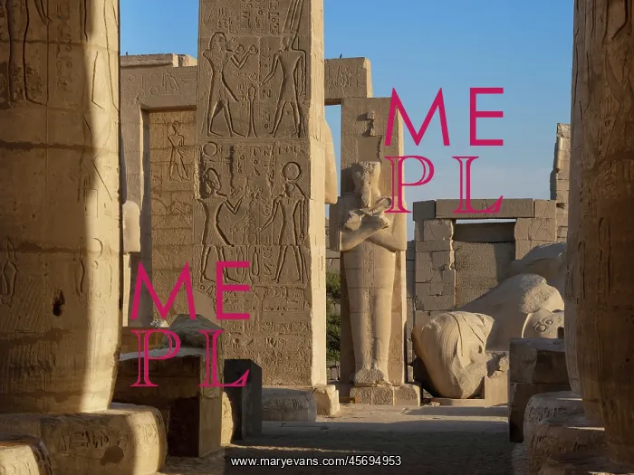 : Second courtyard, Ramesseum, Theban Necropolis : Second courtyard, Ramesseum, Theban Necropolis