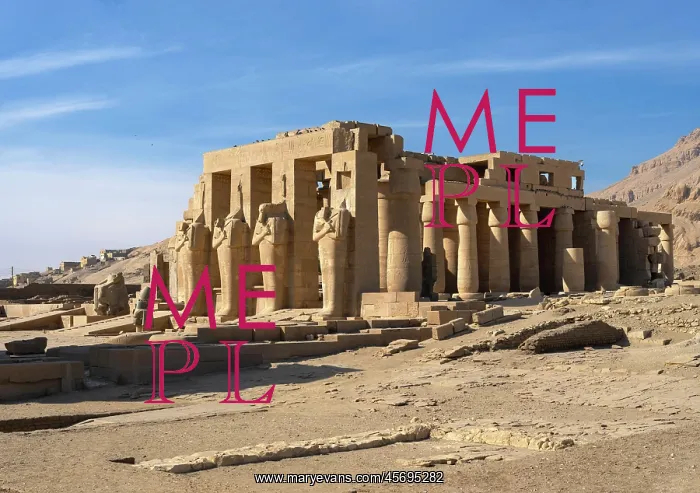 : Second courtyard, Ramesseum, Theban Necropolis : Second courtyard, Ramesseum, Theban Necropolis