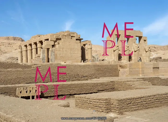 : Second courtyard, Ramesseum, Theban Necropolis : Second courtyard, Ramesseum, Theban Necropolis