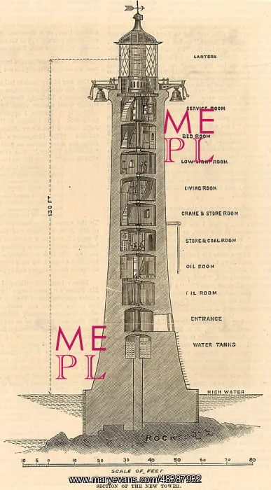 : Second Eddystone lighthouse built on the Stone : Second Eddystone lighthouse built on the Stone