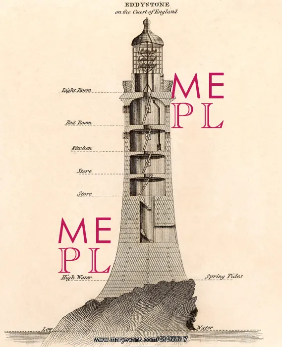 : Second Eddystone lighthouse built on the Stone : Second Eddystone lighthouse built on the Stone