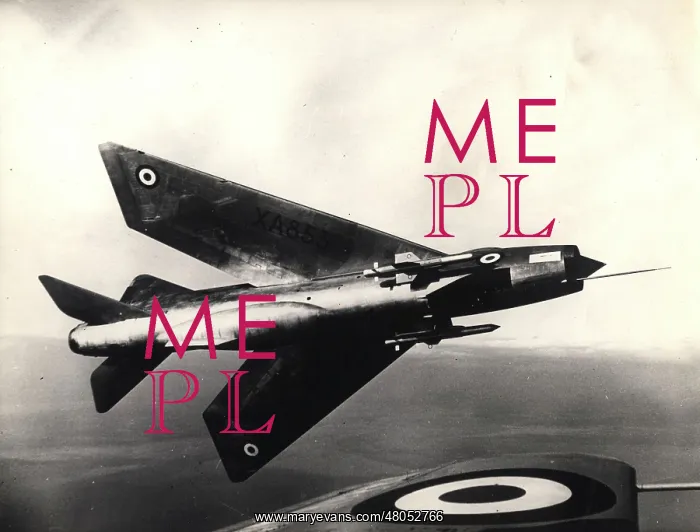 : The second English Electric P1B Lightning XA853 in flight : The second English Electric P1B Lightning XA853 in flight