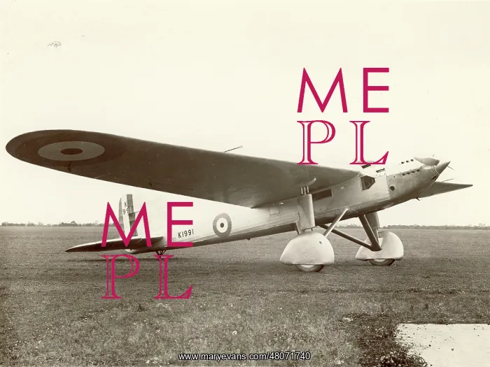 : The second Fairey Long Range Monoplane K1991 : The second Fairey Long Range Monoplane K1991