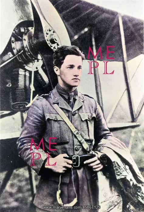 : Second Lieutenant Albert Ball with Caudron G III : Second Lieutenant Albert Ball with Caudron G III