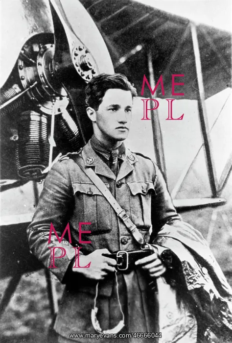 : Second Lieutenant Albert Ball with Caudron G III : Second Lieutenant Albert Ball with Caudron G III