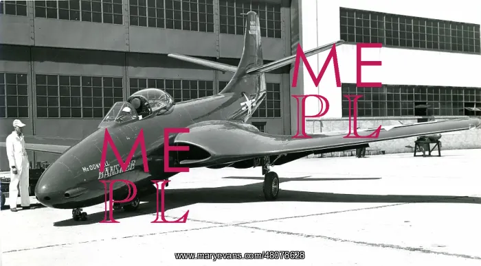 : The second McDonnell XF2D-1 Banshee, 99859, demonstrates : The second McDonnell XF2D-1 Banshee, 99859, demonstrates