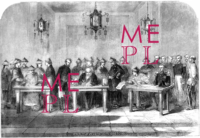 : Second Opium War. Lord Elgin (1811-1863), left : Second Opium War. Lord Elgin (1811-1863), left