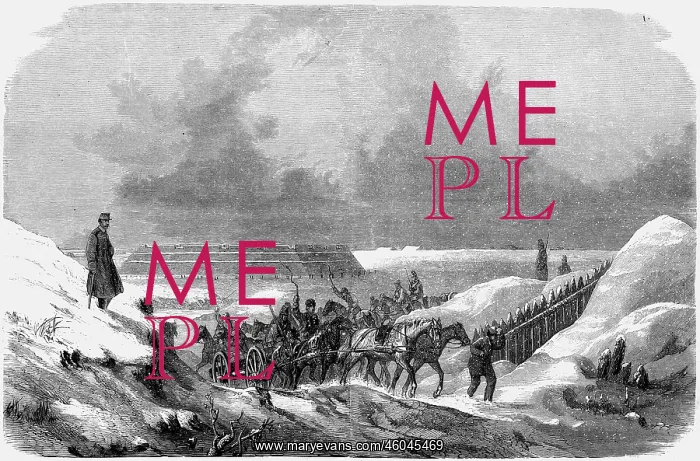 : Second Schleswig War 1864, Austrian troops advancing : Second Schleswig War 1864, Austrian troops advancing