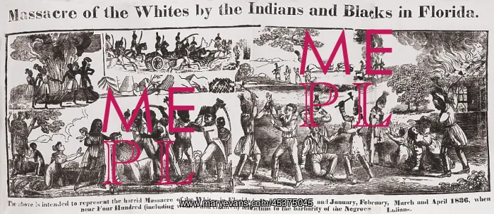 : Second Seminole War, 1835-1842. Massacre of : Second Seminole War, 1835-1842. Massacre of