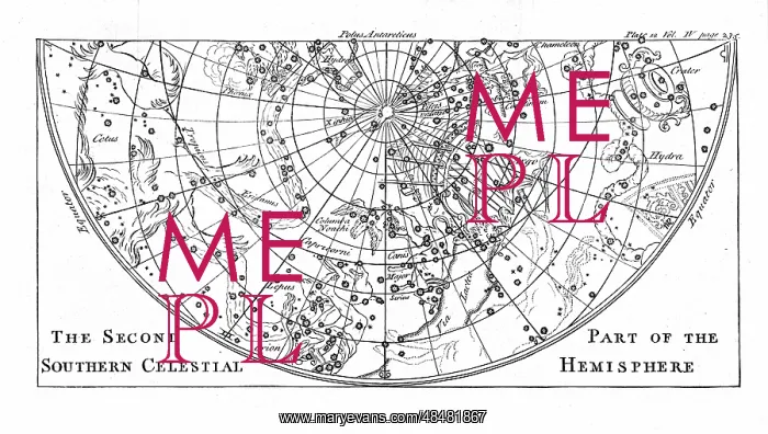 : Second part of the star chart of the Southern : Second part of the star chart of the Southern