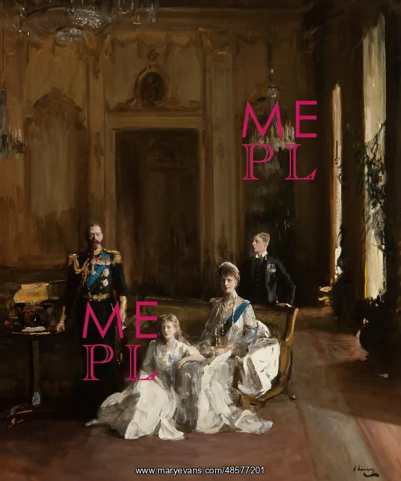 : Second Study for King, Queen, Prince of Wales, Princess Mary : Second Study for King, Queen, Prince of Wales, Princess Mary
