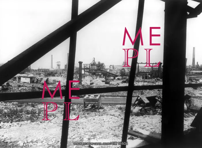 : Second World War: destroyed industrial plants : Second World War: destroyed industrial plants