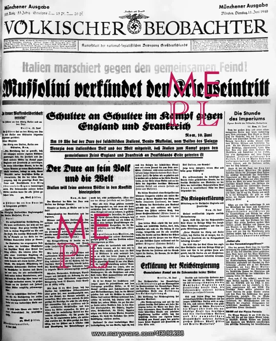 : Second World War / WWII, Italy, press / media : Second World War / WWII, Italy, press / media