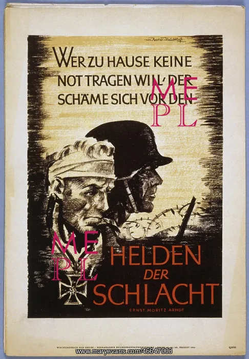 : Second World War / WWII, propaganda, Germany : Second World War / WWII, propaganda, Germany