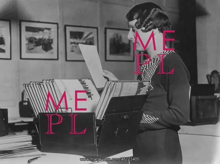 : Secretary at the registry, 1933 : Secretary at the registry, 1933