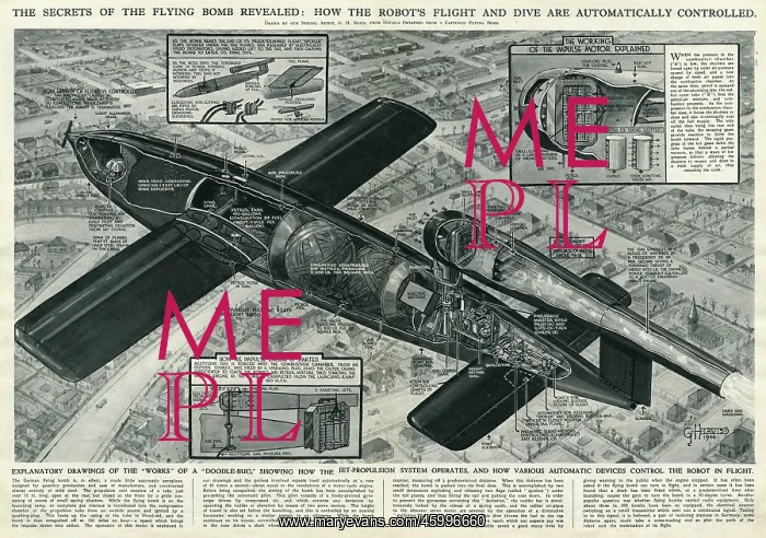 : Secrets of flying bomb revealed, by G. H. Davis : Secrets of flying bomb revealed, by G. H. Davis