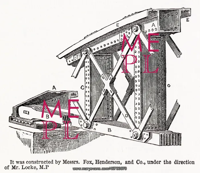 : Section of the Blackwall Extension Railway Bridge : Section of the Blackwall Extension Railway Bridge