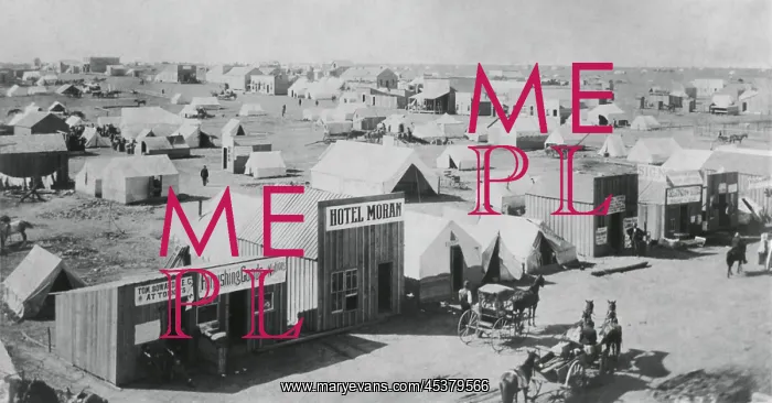 : A section of Guthrie, Oklahoma with a combination : A section of Guthrie, Oklahoma with a combination