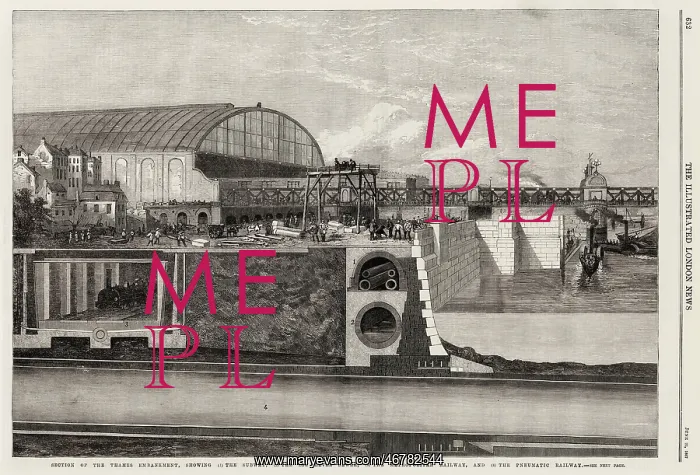 : Section of the Thames Embankment : Section of the Thames Embankment