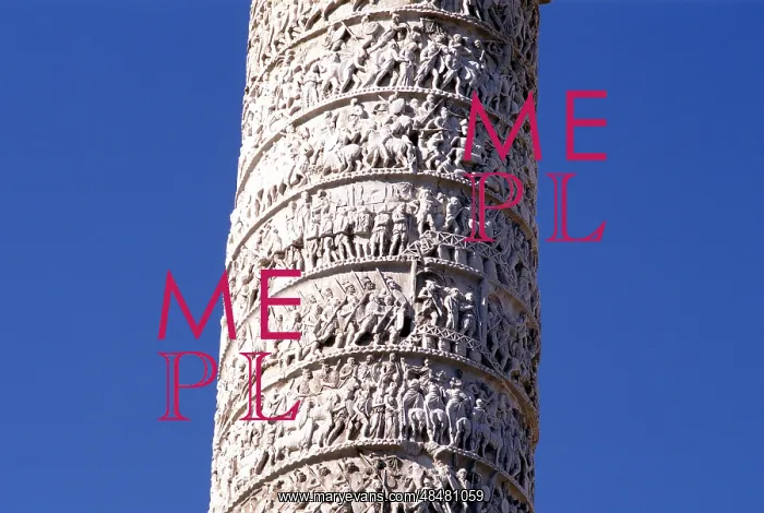 : Section Trajan's column, Rome. Erected by emperor : Section Trajan's column, Rome. Erected by emperor
