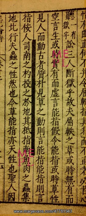 : Section of Wang Chung's Critique of Opinions : Section of Wang Chung's Critique of Opinions