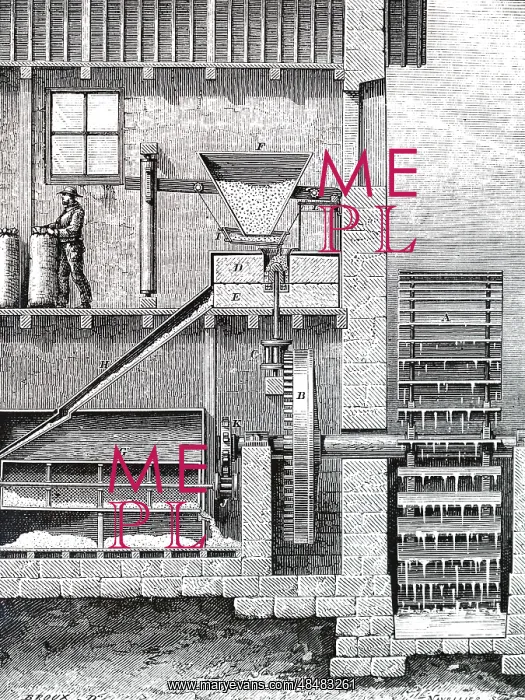 : A sectional view of a flour mill : A sectional view of a flour mill