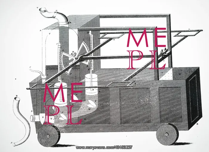  : Sectional view of a typical 18th / 19th century fire engine