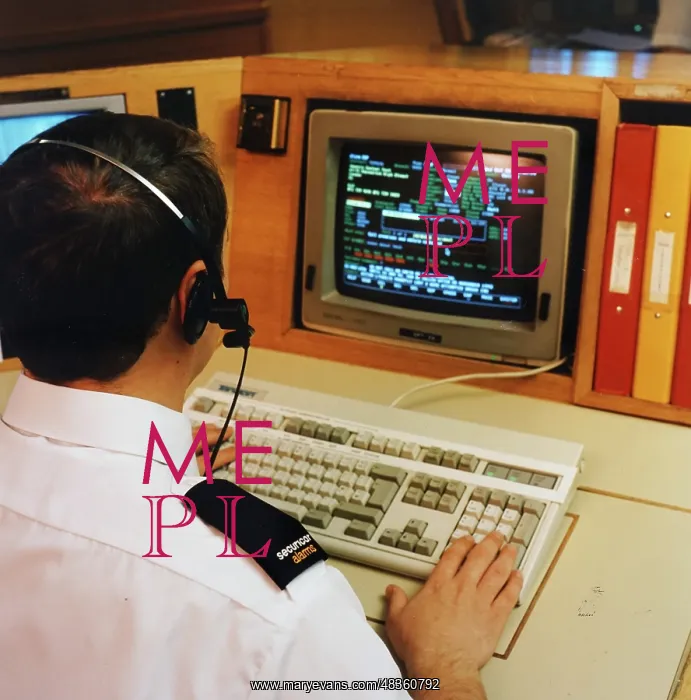 : This Securicor control room monitors 27, 000 alarm : This Securicor control room monitors 27, 000 alarm