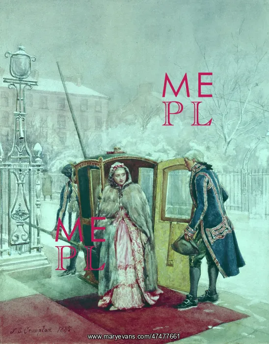 : The Sedan Chair ' winter scene : The Sedan Chair ' winter scene