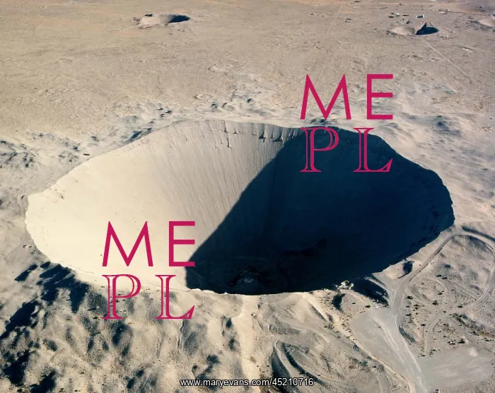: Sedan Crater at the Nevada Test Site. On ? : Sedan Crater at the Nevada Test Site. On ?