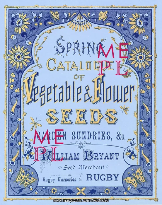 : SEED CATALOGUE COVER : SEED CATALOGUE COVER