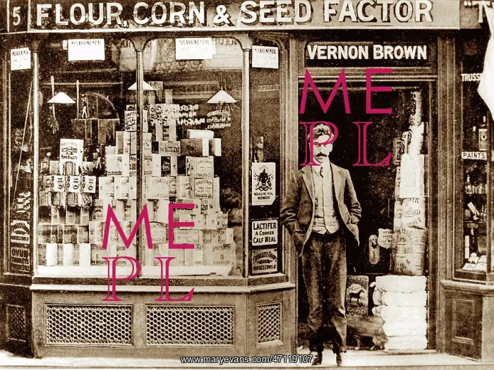  : Seed and corn merchant, Uxbridge, early 1900s