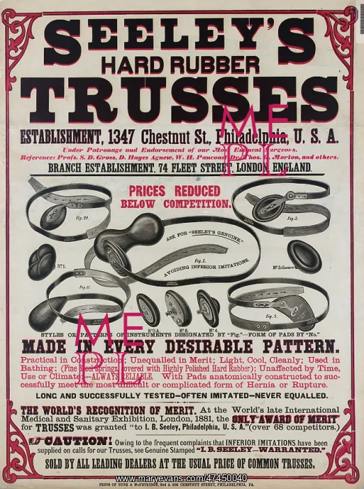 : Seeley's. Hard rubber. Trusses